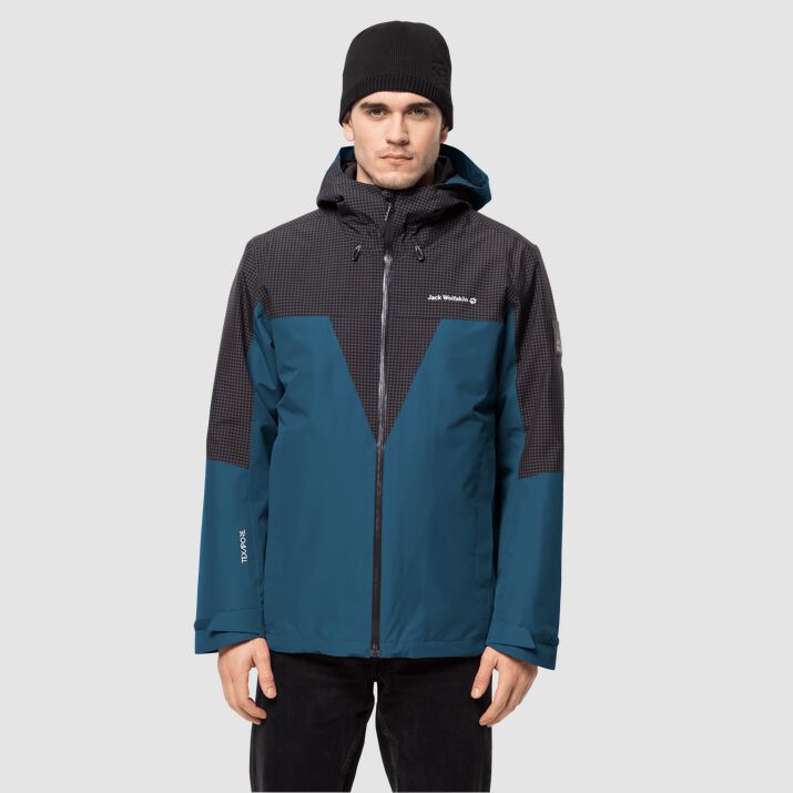 Chamarra Jack Wolfskin Dna Rhapsody 3in1 Hombre Azul Marino Mexico-9768231